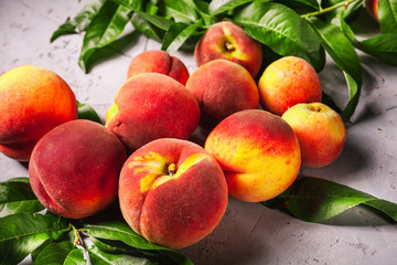 Fresh peaches, Peach fruit background, sweet peaches, group of peaches,sliced peaches, peach slices