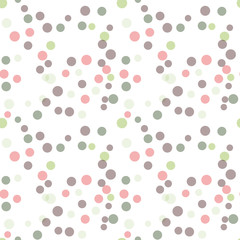 Modern Abstract Vector  Confetti Background. Seamless  dots pattern. Festive party repeat.