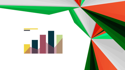 Modern triangle presentation template