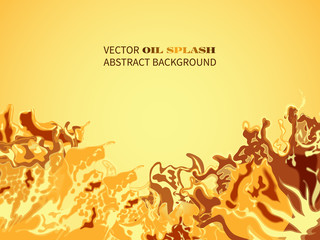 Abstract splash of oil
