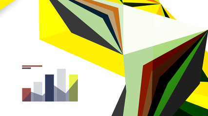 Modern triangle presentation template