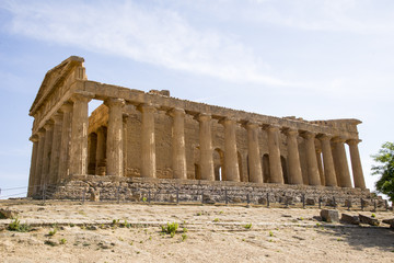 Ruins of Concord Temple in Agrigento