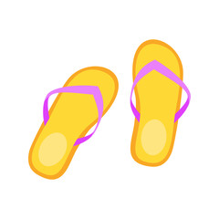 Vector cartoon style illustration of Flip-flops.