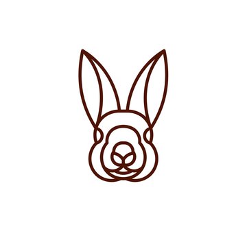 Rabbit - Vector logo / icon mascot illustration