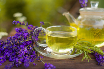 green tea in beautiful cup