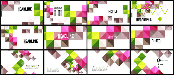 Modern geometric presentation background