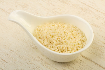 Raw rice heap