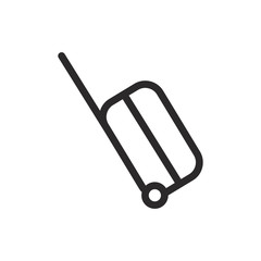 travel bag logo icon vector