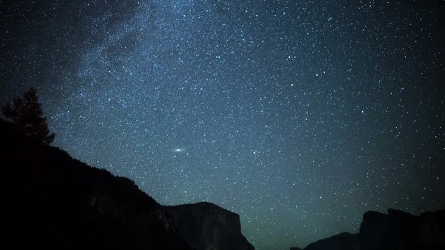 Yosemite Milky Way Time Lapse 08 Tunnel View