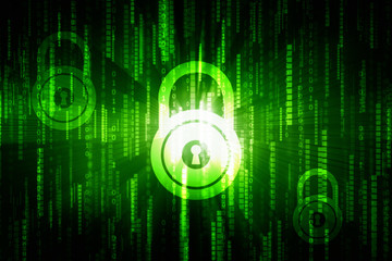 Obraz premium 2d illustration Digital security concept