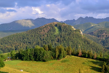 Góry Tatry - widok z Antałówki