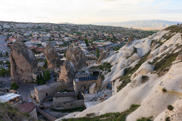 Fototapeta na wymiar Rocks and fairy chimneys of Cappadocia