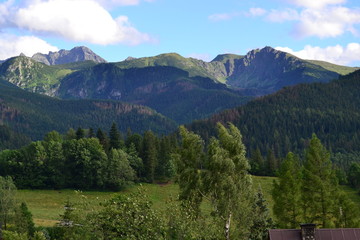 Fototapeta na wymiar Góry Tatry - widok z Antałówki