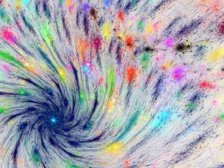Crédence de cuisine en verre imprimé Mélange de couleurs Abstract fractal background