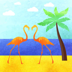 illustration flamingo