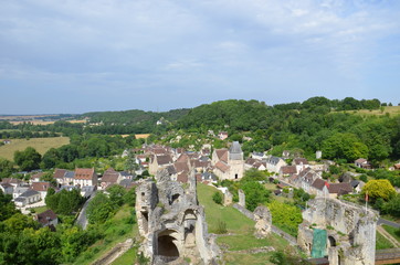 Fototapeta na wymiar Village Lavardin et son Château