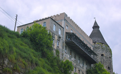 Castle complex at sunset