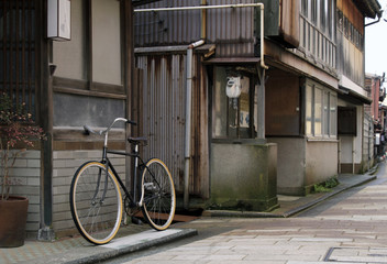 Fototapeta na wymiar Street scene in Kanazawa, Japan