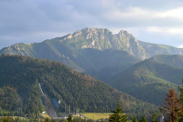 góry Tatry - widok na Giewont