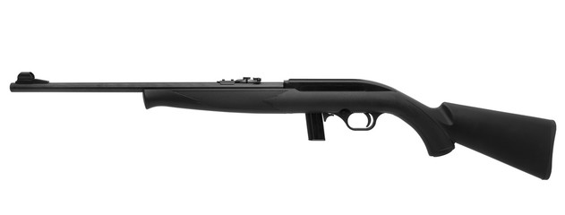 Gun rifle isolated on white