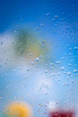 Exotic vivid background with drinks