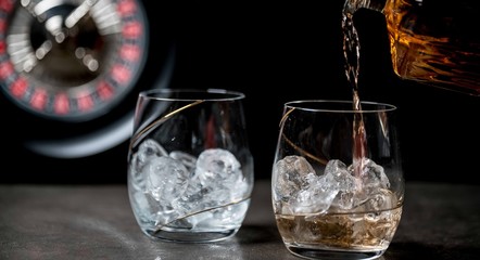 whisky and casino theme