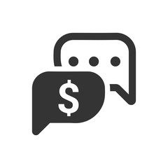 Financial Conversation Icon