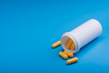 medical pills or capsule