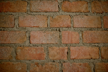 old wall brick background / mortar