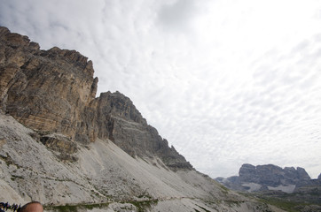 Dolomite landscapes in the summer