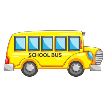 School bus transportation cartoon