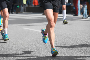 Fototapeta premium Marathon Läufer