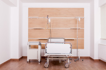 Empty hospital recovery room. Medicine and healthcare