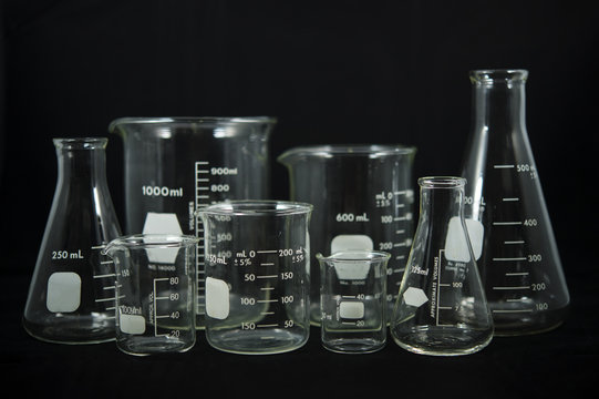 Scientific equipment Beaker Erlenmeyer flask