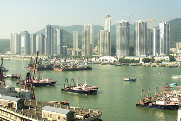 Naklejka premium Port of Macau