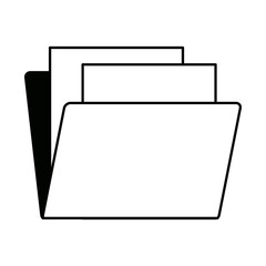 file folder with documents office data supplies
