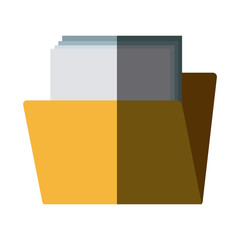 file folder with documents office data supplies