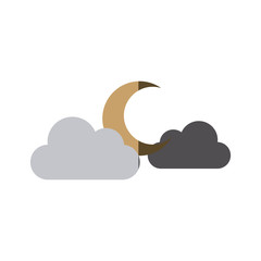 moon clouds weather forecast climate sky
