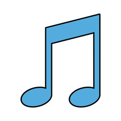 note music melody sound button web icon