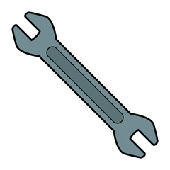 wrench key icon tool for support repair