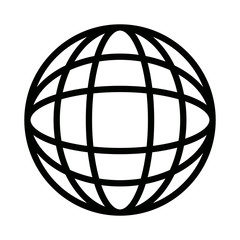 globe icon business world connection process