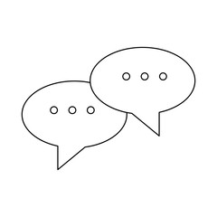 speech bubbles chat comment message image