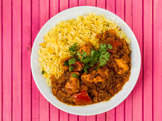 Chicken Jalfrezi Curry With Basmati Spiced Rice