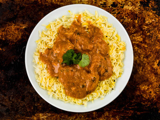 Chicken Tikka Masala Curry With Basmati Rice