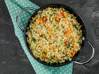 Garlic and Ginger Cauliflower Rice