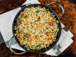 Garlic and Ginger Cauliflower Rice