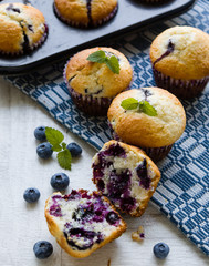 fresh blueberry muffin