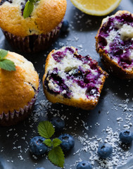 fresh blueberry muffin