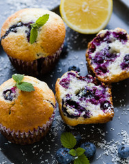 fresh blueberry muffin