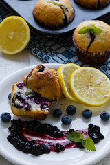fresh blueberry muffin